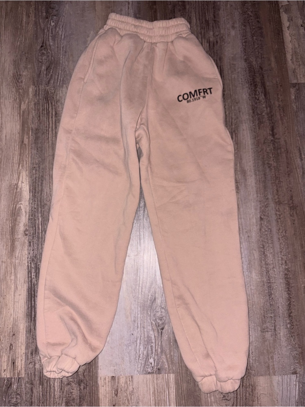 Comfrt Coordinate Sweatpants XSmall Color Sand Unisex Comfort Oversized